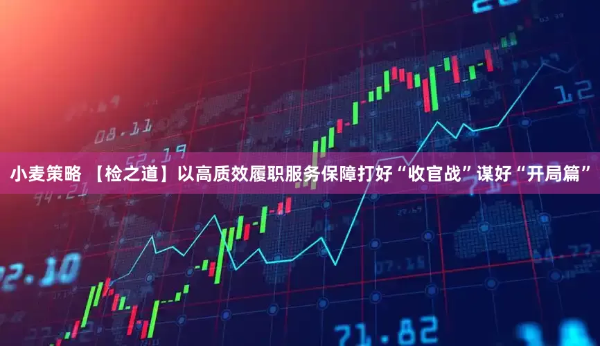 小麦策略 【检之道】以高质效履职服务保障打好“收官战”谋好“开局篇”